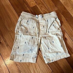 H&M yellow pineapple beach shorts 6-7Y